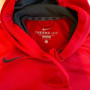 Red and grey Nike sweatshirt/hoodie